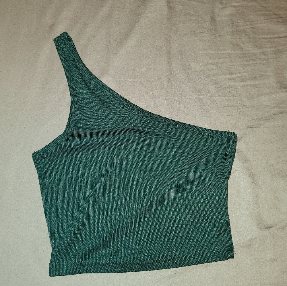 Medium Green Asymmetrical top